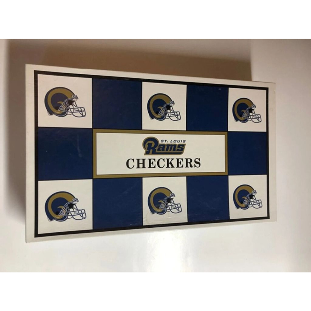 Vintage NFL ST.LOUIS RAMS vs San Francisco 49ers Checkers Board Game